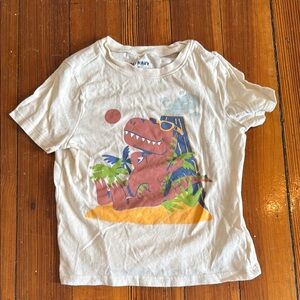 Kids Dinosaur Graphic Tee - Cream
